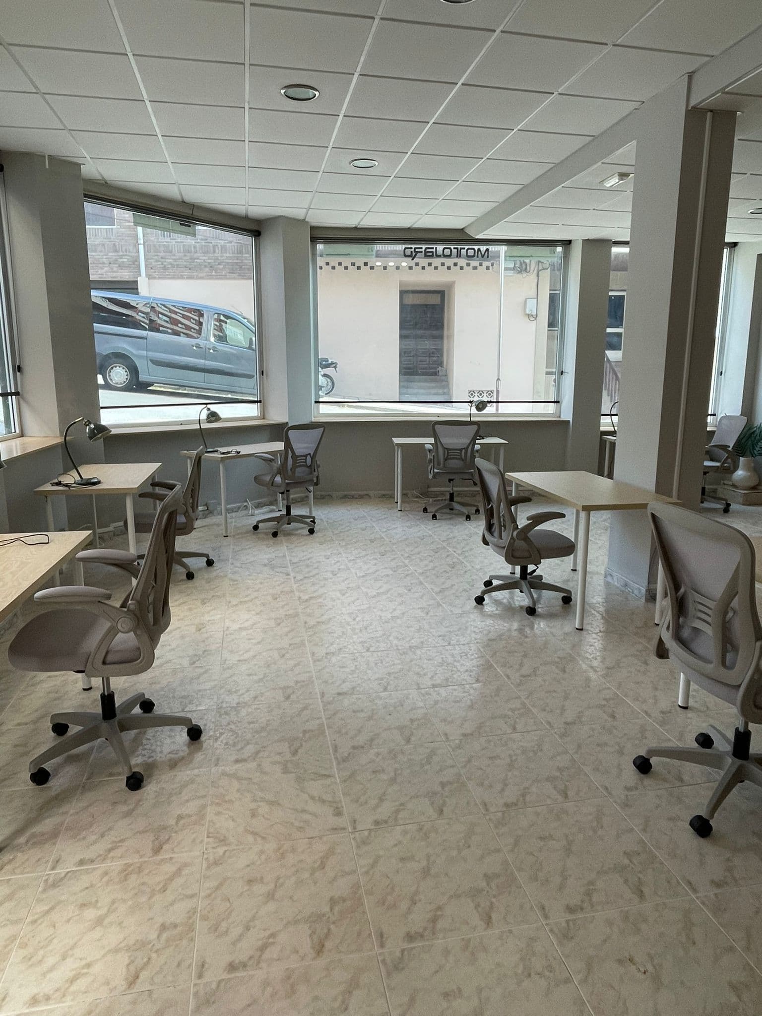Fondo de espacio de coworking